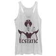 thumbnail image 1 of Women's Aladdin Jafar Ecstatic  Racerback Tank Top White Heather Medium, 1 of 3