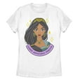thumbnail image 1 of Women's Aladdin Jasmine Leader Portrait  Graphic Tee White Medium, 1 of 4