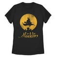 thumbnail image 1 of Women's Aladdin Magic Carpet Ride Silhouette  Graphic Tee Black Small, 1 of 3