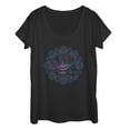 thumbnail image 1 of Women's Aladdin Magical Lamp Mandala Symbol  Scoop Neck Black Large, 1 of 3