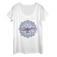 thumbnail image 1 of Women's Aladdin Magical Lamp Mandala Symbol  Scoop Neck White X Large, 1 of 3