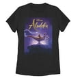 thumbnail image 1 of Women's Aladdin Movie Poster Magic  Graphic Tee Black 2X Large, 1 of 3