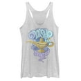 thumbnail image 1 of Women's Aladdin Vintage 3 Wishes  Racerback Tank Top White Heather X Small, 1 of 3