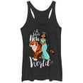 thumbnail image 1 of Women's Aladdin Whole New World  Racerback Tank Top Black Heather X Large, 1 of 3