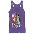 thumbnail image 1 of Women's Aladdin Whole New World  Racerback Tank Top Purple Heather X Small, 1 of 3