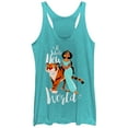 thumbnail image 1 of Women's Aladdin Whole New World  Racerback Tank Top Tahiti Blue 2X Large, 1 of 3