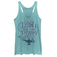 thumbnail image 1 of Women's Aladdin Woman of Many Dreams Lamp  Racerback Tank Top Tahiti Blue Small, 1 of 3