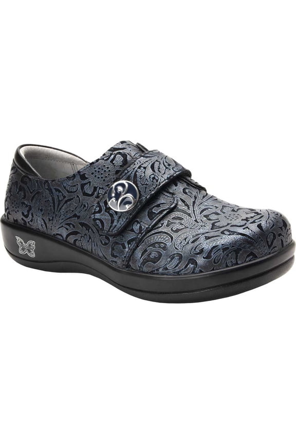 Women's Alegria by PG Lite Joleen Closed Back Clog Navy Swish Leather 35 M