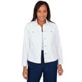 thumbnail image 1 of Alfred Dunner Womens Classic Fit Denim Jacket, 1 of 5