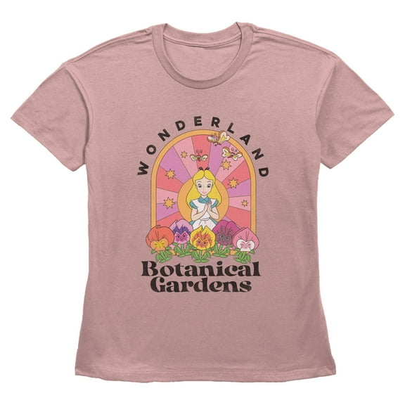 Women's Alice in Wonderland Botanical Gardens  Graphic T-Shirt