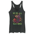 thumbnail image 1 of Women's Alice in Wonderland Rainbow Cheshire Racerback Tank Top Black Heather 2X Large, 1 of 4