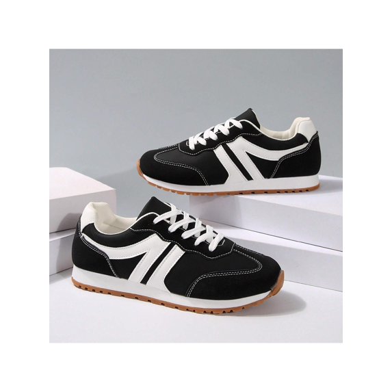 Women's All Season Sneakers with Breathable Fabric Lining and Non Slip PVC Sole