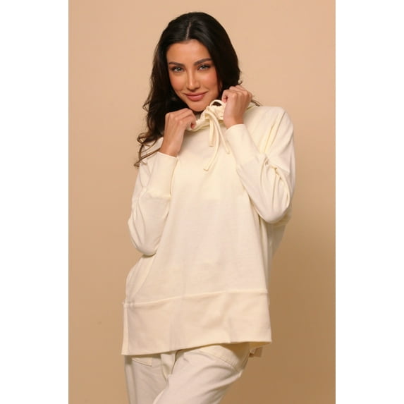 Women's Allergy-Free Fifi Funnel Neck Pullover ( Size: M | Color: Natural )