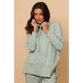thumbnail image 1 of Women's Allergy-Free Fifi Funnel Neck Pullover ( Size: XS | Color: Muted Green ), 1 of 5