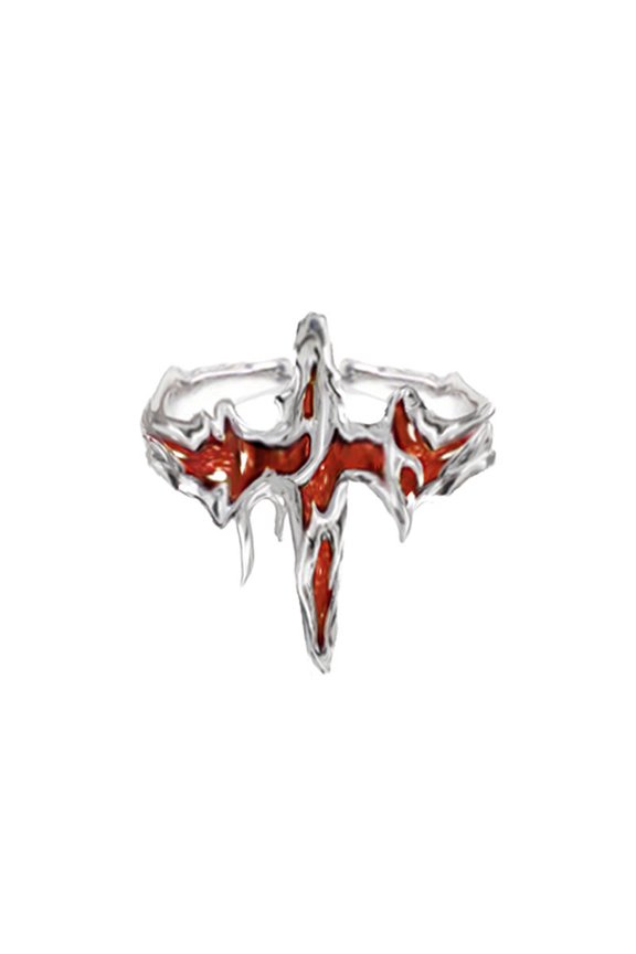 Women's Alloy Ring with Inlaid Zircon Unique Geometric Design Ring Asymmetrical Foldable Irregular Texture Ring Fashion Jewelry Gift for Her Party