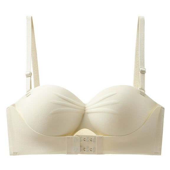 Women's Alluring Strapless Half - Cup Bra for Small Chest - Enhancement and All - Day Comfort