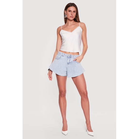 Women's Almost Famous Denim Flared Cutoff Shorts