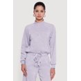 thumbnail image 1 of Women's Almost Famous Drawstring Hem Cropped Raglan Sweatshirt, 1 of 5