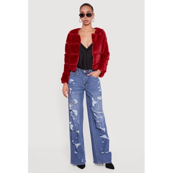 Women's Almost Famous Faux Fur Jacket