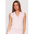 thumbnail image 1 of Women's Almost Famous Heart Textured Knit Button Front Vest, 1 of 4