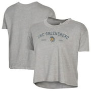 Women's Alternative Apparel  Gray UNCG Spartans Retro Jersey Headliner Cropped T-Shirt