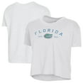 thumbnail image 1 of Women's Alternative Apparel  White Florida Gators Retro Jersey Headliner Cropped T-Shirt, 1 of 3