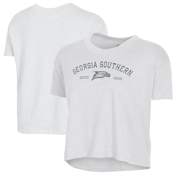 Women's Alternative Apparel White Georgia Southern Eagles Retro Jersey Headliner Cropped T-Shirt