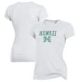 thumbnail image 1 of Women's Alternative Apparel White Hawaii Warriors Keepsake T-Shirt, 1 of 3
