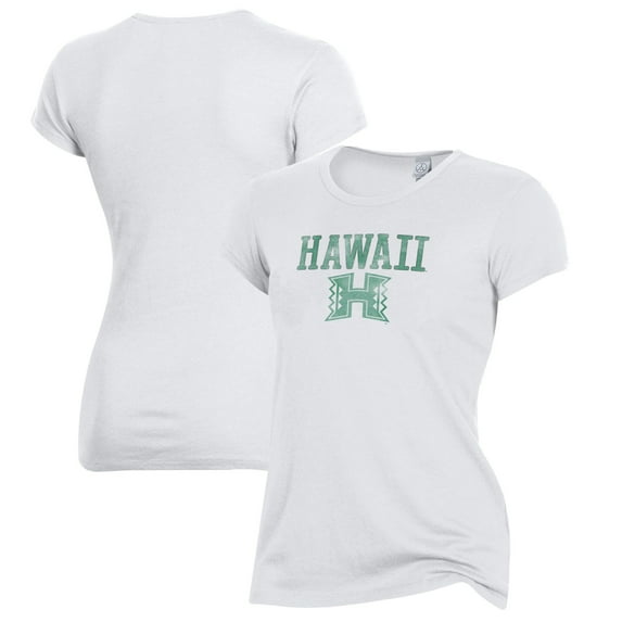 Women's Alternative Apparel White Hawaii Warriors Keepsake T-Shirt