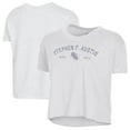 thumbnail image 1 of Women's Alternative Apparel  White Stephen F Austin Lumberjacks Retro Jersey Headliner Cropped T-Shirt, 1 of 3