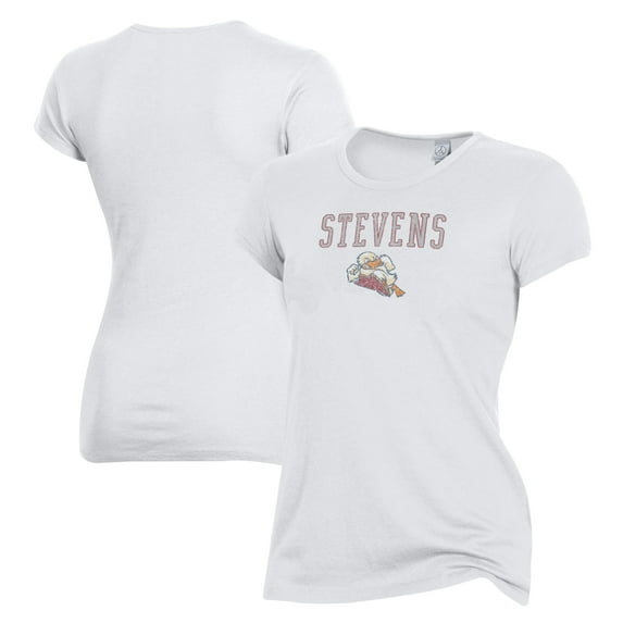 Women's Alternative Apparel White Stevens Institute of Technology Ducks The Keepsake T-Shirt