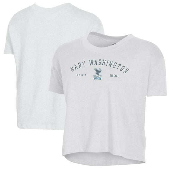 Women's Alternative Apparel White University of Mary Washington Eagles Retro Jersey Headliner Cropped T-Shirt