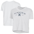 thumbnail image 1 of Women's Alternative Apparel  White Xavier Musketeers Retro Jersey Headliner Cropped T-Shirt, 1 of 3
