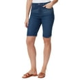 thumbnail image 1 of Women's Amanda High-Rise 11" Denim Bermuda Shorts Sismuit Wash 16, 1 of 1