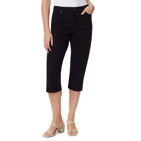 Women's Amanda High-Rise Capri Jeans Black 6