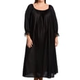 thumbnail image 1 of Women's Amanda Rich 107-SHX Plus Long Sleeve Ankle Length Gown (Black 2X), 1 of 1