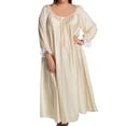 thumbnail image 1 of Women's Amanda Rich 107-SHX Plus Long Sleeve Ankle Length Gown (Champagne XL), 1 of 1