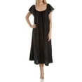 thumbnail image 1 of Women's Amanda Rich 150-SH Cap Sleeve Ankle Length Gown (Black XS), 1 of 1