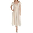 thumbnail image 1 of Women's Amanda Rich 150-SH Cap Sleeve Ankle Length Gown (Champagne S), 1 of 1