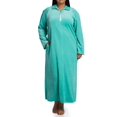 thumbnail image 1 of Women's Amanda Rich 607-37X Plus Velour Zip Front Robe (Mint 2X), 1 of 1
