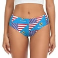 thumbnail image 1 of Women's America Oklahoma Flag Hipster Underwear 3D printed Bikini Panties Briefs 4X-Large, 1 of 6