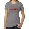 thumbnail image 1 of Women's America T-shirts, USA Shirts, Patriotic Shirts for Women - Heather Grey MH200WPATRIOT S19 L, 1 of 3