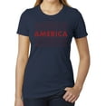 thumbnail image 1 of Women's America T-shirts, USA Shirts, Patriotic Shirts for Women - Heather Navy MH200WPATRIOT S19 S, 1 of 3