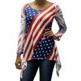 thumbnail image 1 of Women's American Flag Shark Bite Tunic, 1 of 1