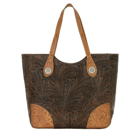 American West Annie's Secret Collection Large Zip-Top Tote with Secret Compartment