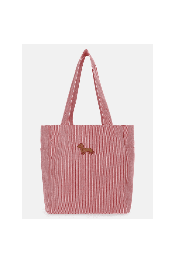Women's Americana North/South Tote Bag, Red Engineer Stripe, Mothers Day Gifts
