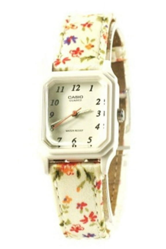 Women's Analog Display White Dial Resin Watch LQ142LB-7B