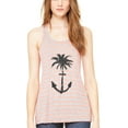 thumbnail image 1 of Women's Anchor Palm Flowy Racerback Tank Top, 1 of 1