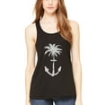 thumbnail image 1 of Women's Anchor Palm Flowy Racerback Tank Top, 1 of 1