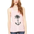 thumbnail image 1 of Women's Anchor Palm Flowy Racerback Tank Top, 1 of 1